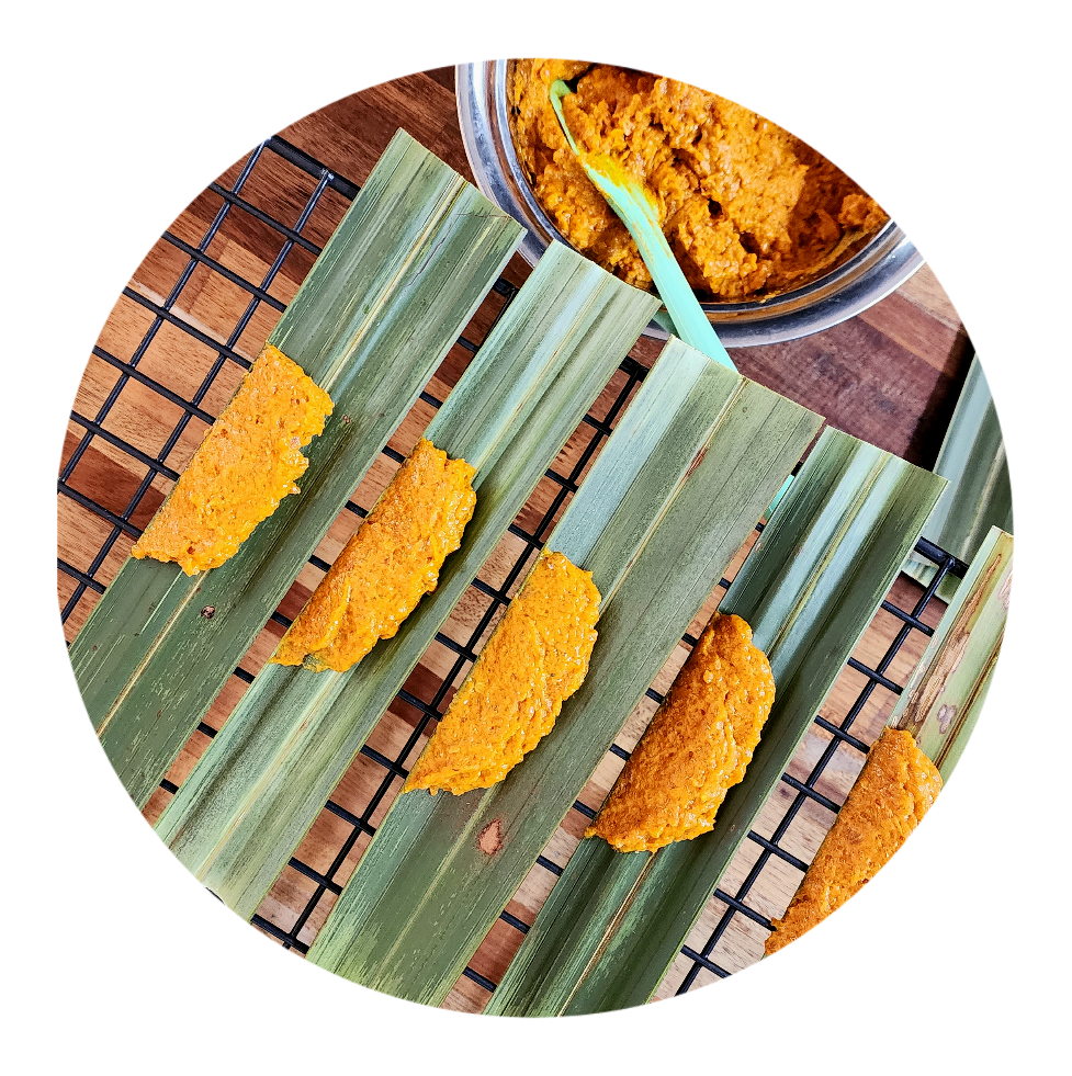 Otak - otak with nipah leaf